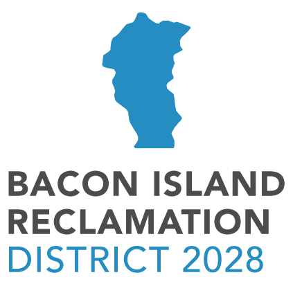 Bacon Island Reclamation District 2028  logo.